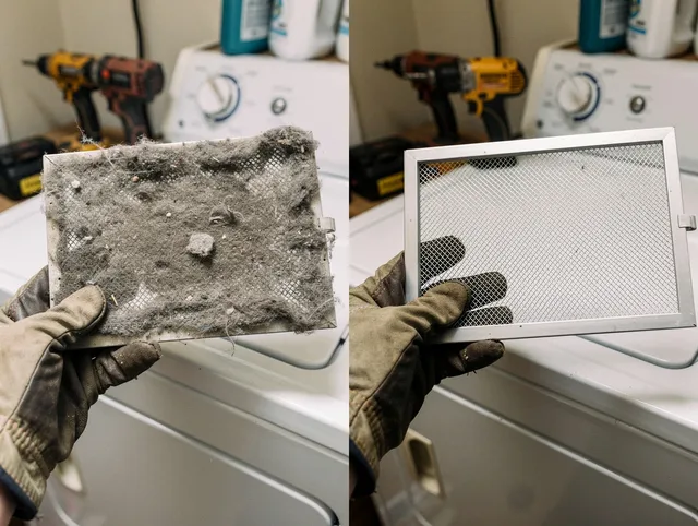 Professional lint trap cleaning by Broadview Heights Dryer Vent Cleaning in Broadview Heights