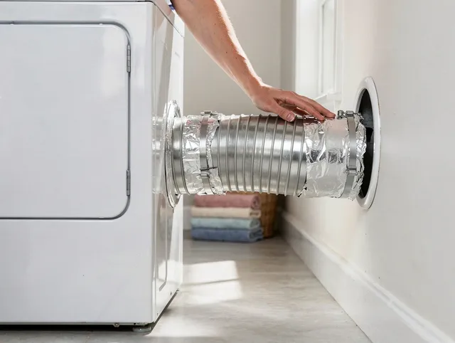 Professional dryer vent hose installation by Broadview Heights Dryer Vent Cleaning in Broadview Heights